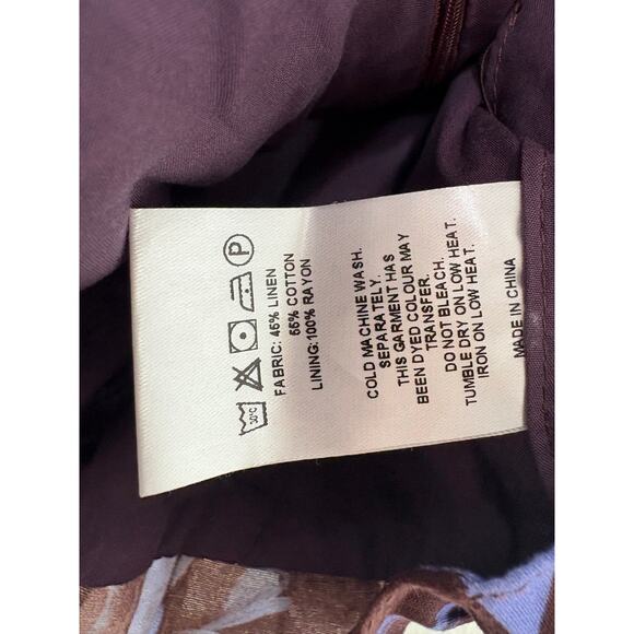 Peppermayo Mariella Linen Top Matching Maxi Skirt Size 2 Cord Set Resort Wear - Picture 6 of 13